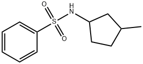 Benzenesulfonamide, N-(3-methylcyclopentyl)- (7CI,8CI) 结构式