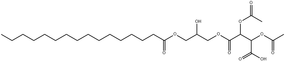 [2-hydroxy-3-[(1-oxohexadecyl)oxy]propyl] hydrogen 2,3-diacetoxysuccinate 结构式