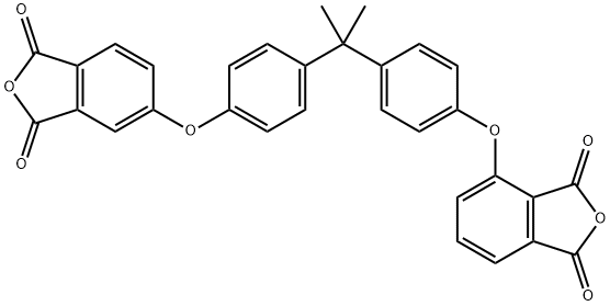 4,5'-[Isopropylidenebis[(4,1-phenylene)oxy]]bis(isobenzofuran-1,3-dione) 结构式