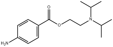 2-(Diisopropylamino)ethyl p-aminobenzoate 结构式