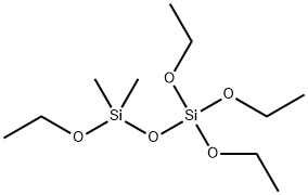 Disiloxane, 1,1,1,3-tetraethoxy-3,3-dimethyl- (9CI) 结构式