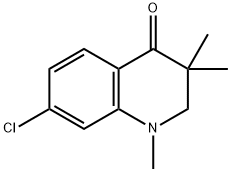 7-Chloro-2,3-dihydro-1,3,3-trimethylquinolin-4(1H)-one 结构式