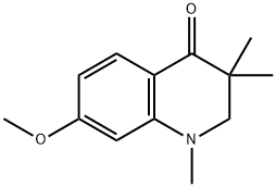 2,3-Dihydro-7-methoxy-1,3,3-trimethylquinolin-4(1H)-one 结构式