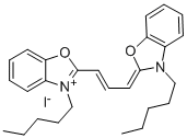 3,3'-二戊基氧杂羰花青碘化物 结构式