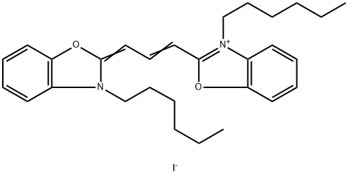 碘代3,3'-二己氧基羰花青 结构式