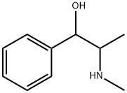 2-(METHYLAMINO)-1-PHENYL-1-PROPANOL 结构式