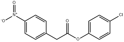 4-Nitrobenzeneacetic acid 4-chlorophenyl ester 结构式