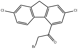 2,7-Dichlorofluorenyl BroMoMethyl Ketone 结构式