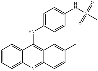 N-[4-(2-Methyl-9-acridinylamino)phenyl]methanesulfonamide 结构式