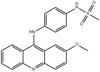 N-[4-[(2-methoxyacridin-9-yl)amino]phenyl]methanesulfonamide 结构式