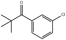 1-(3-氯苯基)-2,2-二甲基丙-1-酮 结构式