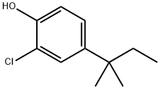 2-氯-4-叔戊基苯酚 结构式