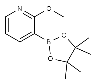 2-甲氧基-3-(4,4,5,5-四甲基-1,3,2-二杂氧戊硼烷-2-基)吡啶 结构式