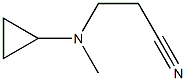 Propanenitrile, 3-(cyclopropylmethylamino)- (9CI) 结构式