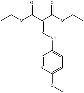 2-(((6-甲氧基吡啶-3-基)氨基)亚甲基)丙二酸二乙酯 结构式