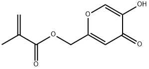 2-Propenoic acid, 2-methyl-, (5-hydroxy-4-oxo-4H-pyran-2-yl)methyl ester (9CI) 结构式