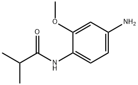 N-(4-氨基-2-甲氧基-苯基)-2-甲基-丙酰胺 结构式