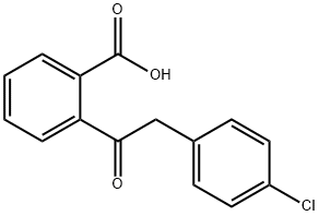 2-(4-氯苯乙酰基)苯甲酸 结构式