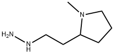 2-(2-肼基乙基)-1-甲基吡咯烷 结构式