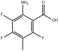 Benzoic acid, 2-amino-3,4,6-trifluoro-5-methyl- (9CI) 结构式