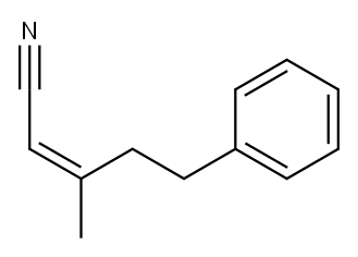 Z-3-甲基-5-苯基-2-戊烯腈 结构式