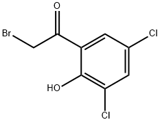 2-溴-1-(3,5-二氯-2-羟基苯基)乙-1-酮 结构式