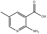 2-氨基-5-甲基吡啶-3-羧酸 结构式