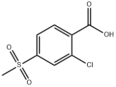 2-氯-4-甲砜基苯甲酸 结构式