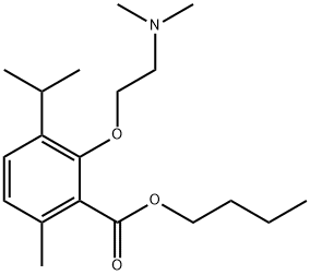 3-[2-(Dimethylamino)ethoxy]-p-cymene-2-carboxylic acid butyl ester 结构式