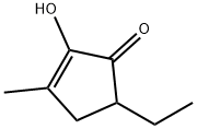 5-乙基-2-羟基-3-甲基环戊-2-烯-1-酮 结构式