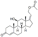 PREGNA-4,17(20)-DIEN-3-ONE,21-(ACETYLOXY)-11-HYDROXY-, (11B)- (9CI)	 结构式