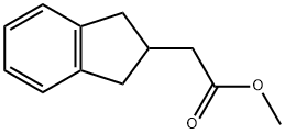 1H-INDENE-2-ACETIC ACID,2,3-DIHYDRO-,METHYL ESTER 结构式