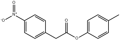 (p-Nitrophenyl)acetic acid p-tolyl ester 结构式