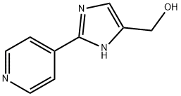 2-(4-吡啶基)咪唑-5-甲醇 结构式