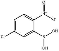 5-CHLORO-2-NITROPHENYLBORONIC ACID 结构式