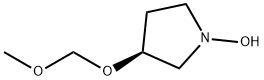 Pyrrolidine, 1-hydroxy-3-(methoxymethoxy)-, (3S)- (9CI) 结构式