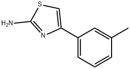 2-氨基-4-(3-甲苯基)噻唑 结构式