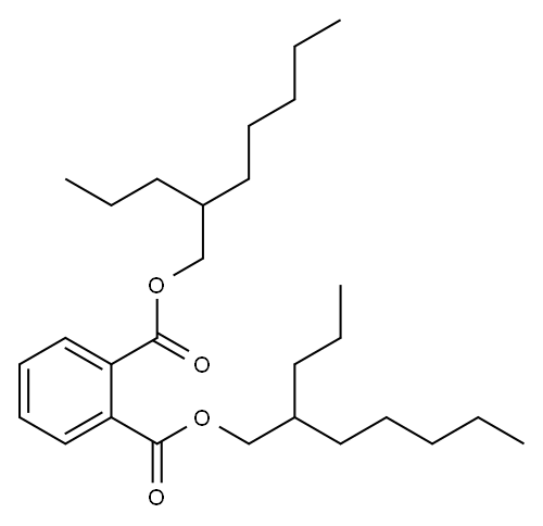 邻苯二甲酸二(2-丙基庚基)酯 结构式