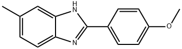 2-(4-甲氧苯基)-5-甲基-1H-苯并咪唑 结构式