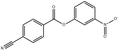 4-Cyanobenzoic acid 3-nitrophenyl ester 结构式