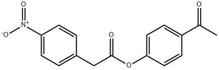 4-Nitrobenzeneacetic acid 4-acetylphenyl ester 结构式