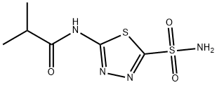 N-[5-(Aminosulfonyl)-1,3,4-thiadiazol-2-yl]-2-methylpropanamide 结构式