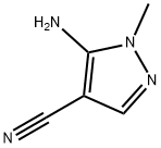 1-甲基-4-氰基-5-氨基-1,2-吡唑 结构式