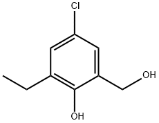 5-Chloro-3-ethyl-2-hydroxybenzyl alcohol 结构式