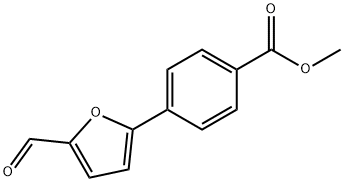 4-(5-甲酰基-2-呋喃基)苯甲酸甲酯 结构式