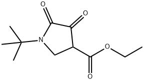 1-(叔丁基)-4,5-二氧代吡咯烷-3-甲酸乙酯 结构式