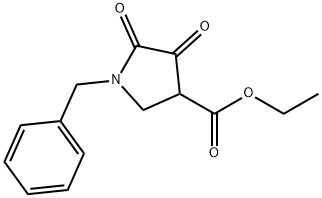 1-苄基-4,5-二氧代吡咯烷-3-羧酸乙酯 结构式