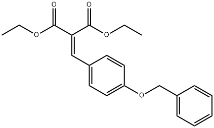2-(4-(苄氧基)亚苄基)丙二酸二乙酯 结构式