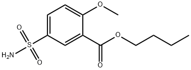 butyl 5-sulphamoyl-o-anisate  结构式
