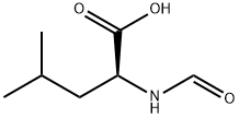 N-甲酰基-DL-亮氨酸 结构式